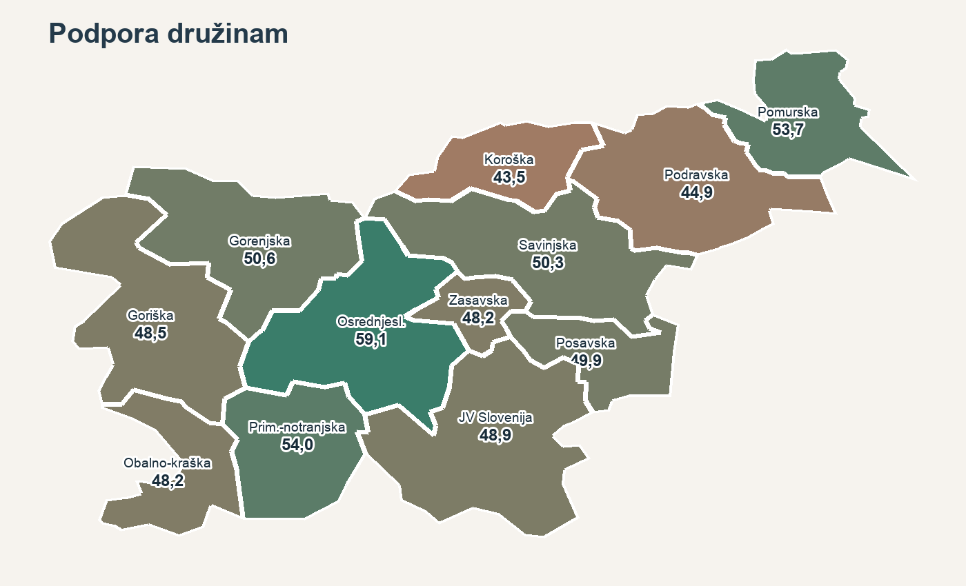 Zemljevid podpore družinam